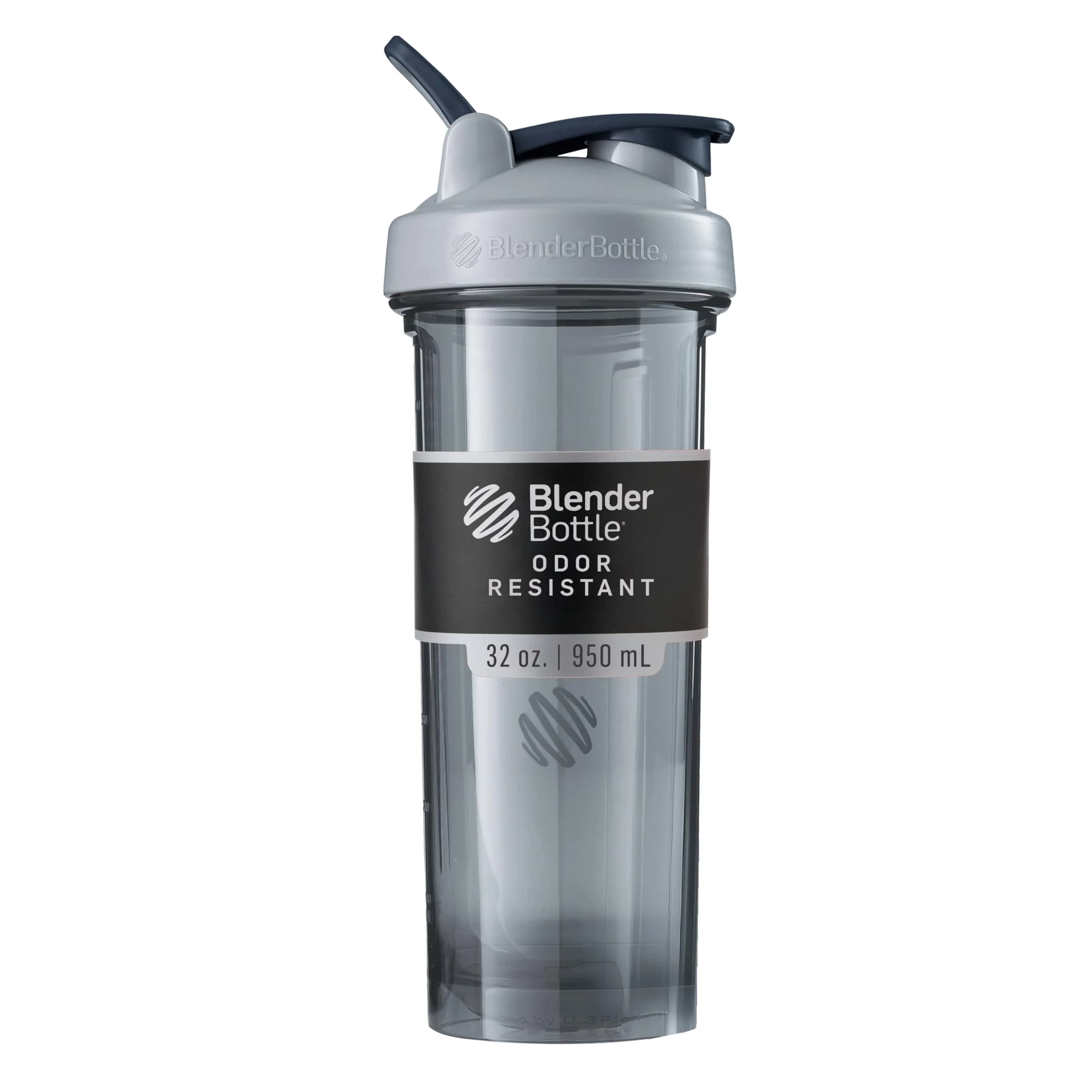 BlenderBottle ProSeries Tritan Shaker Bottle 32 oz Pebble Grey | Leakproof, BPA-Free, Durable