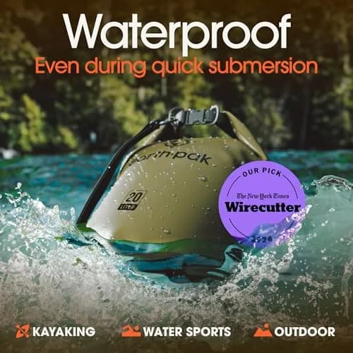Earth Pak Waterproof Dry Bag 10L | Marine Roll Top Dry Sack for Kayaking & Boating thumbnail 3