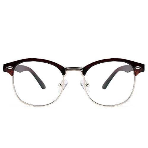 Cyxus Blue Light Glasses Men Semi Rimless Clear Blue Light Glasses for Computer Eye Strain thumbnail 8