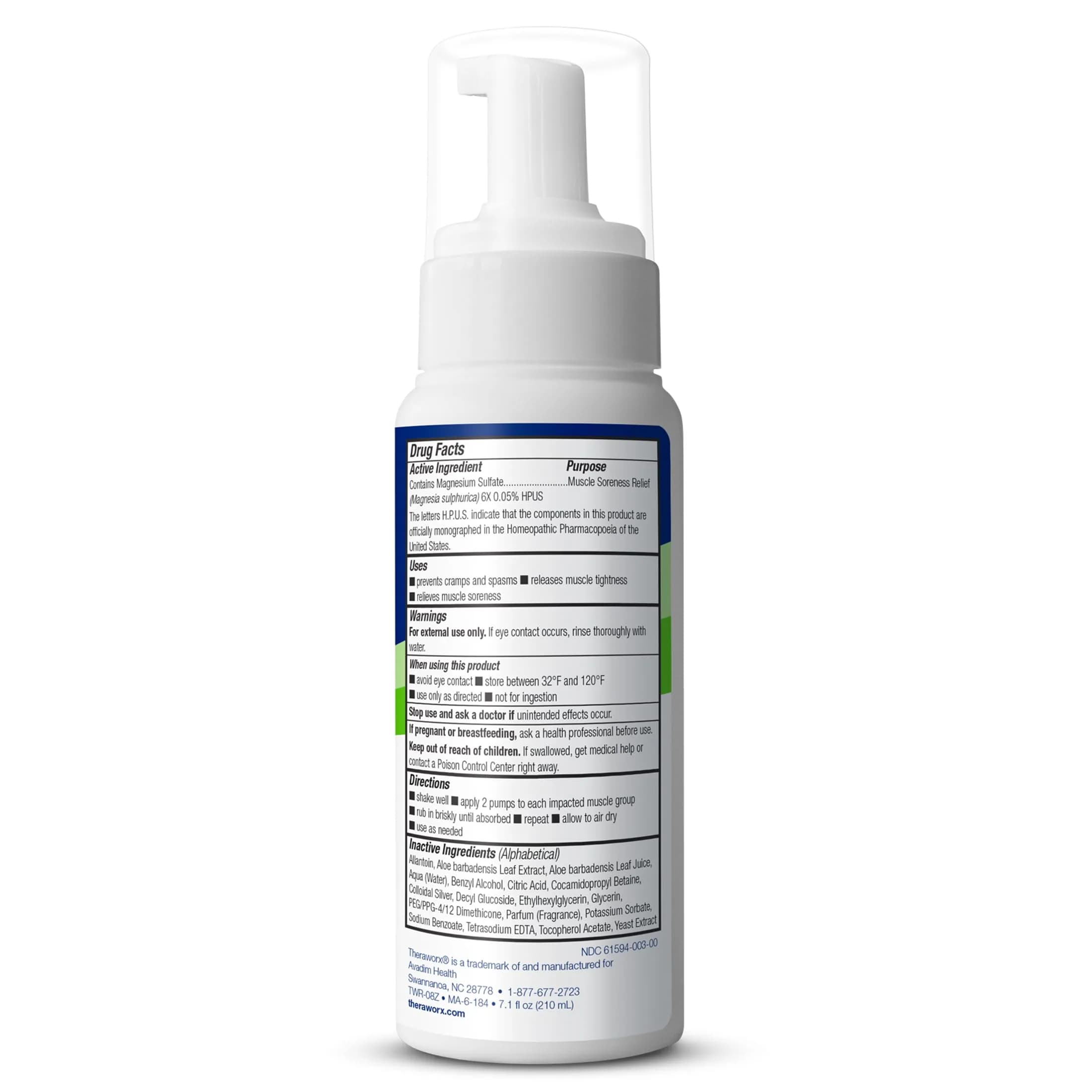 Theraworx Relief Muscle Cramps Foam 210ml (7.1 Fl Oz) | Clinically Trusted for Fast-Acting Relief - view 5