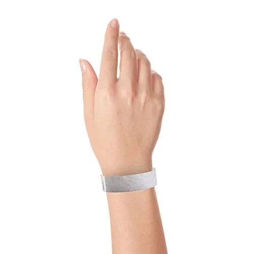 Wristco Metallic Silver Tyvek Wristbands 200 ct. | Tamper-Proof for Events thumbnail 5