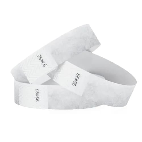 Wristco Metallic Silver Tyvek Wristbands 200 ct. | Tamper-Proof for Events thumbnail 1