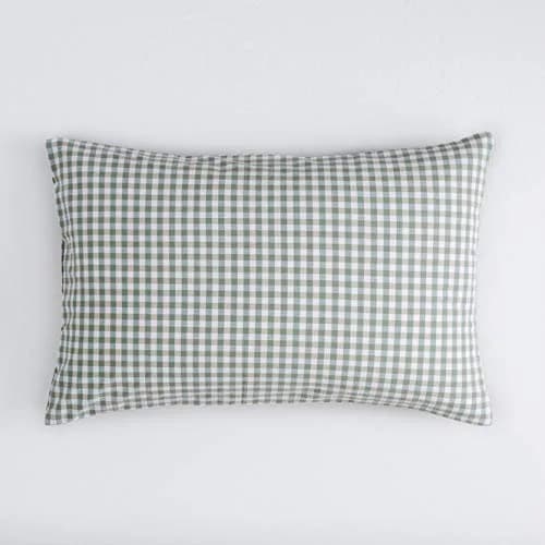 SUSYBAO Green Gingham Duvet Cover King Size | Breathable 100% Washed Cotton for All Seasons thumbnail 6