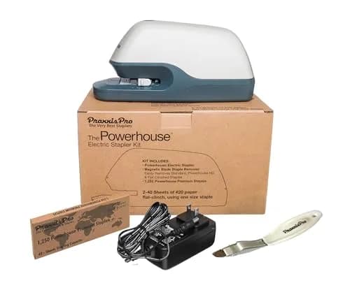 PraxxisPro Powerhouse Electric Stapler 40 Sheet Capacity | Ultra-Quiet Jam-Free Office Stapler thumbnail 1