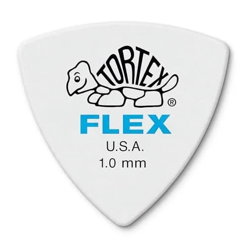 Jim Dunlop Tortex Flex Triangle Pick 1.0mm 72 Pack | USA-Sourced Guitar Plectrums thumbnail 1