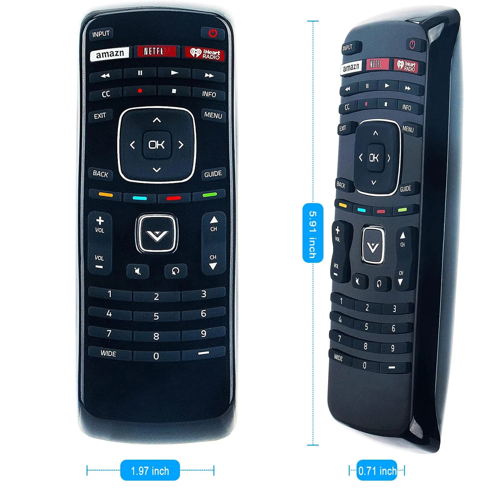 ZdalaMit XRT112 Replacement Remote Control for Vizio Smart TVs | Pre-Programmed Infrared Remote - view 4