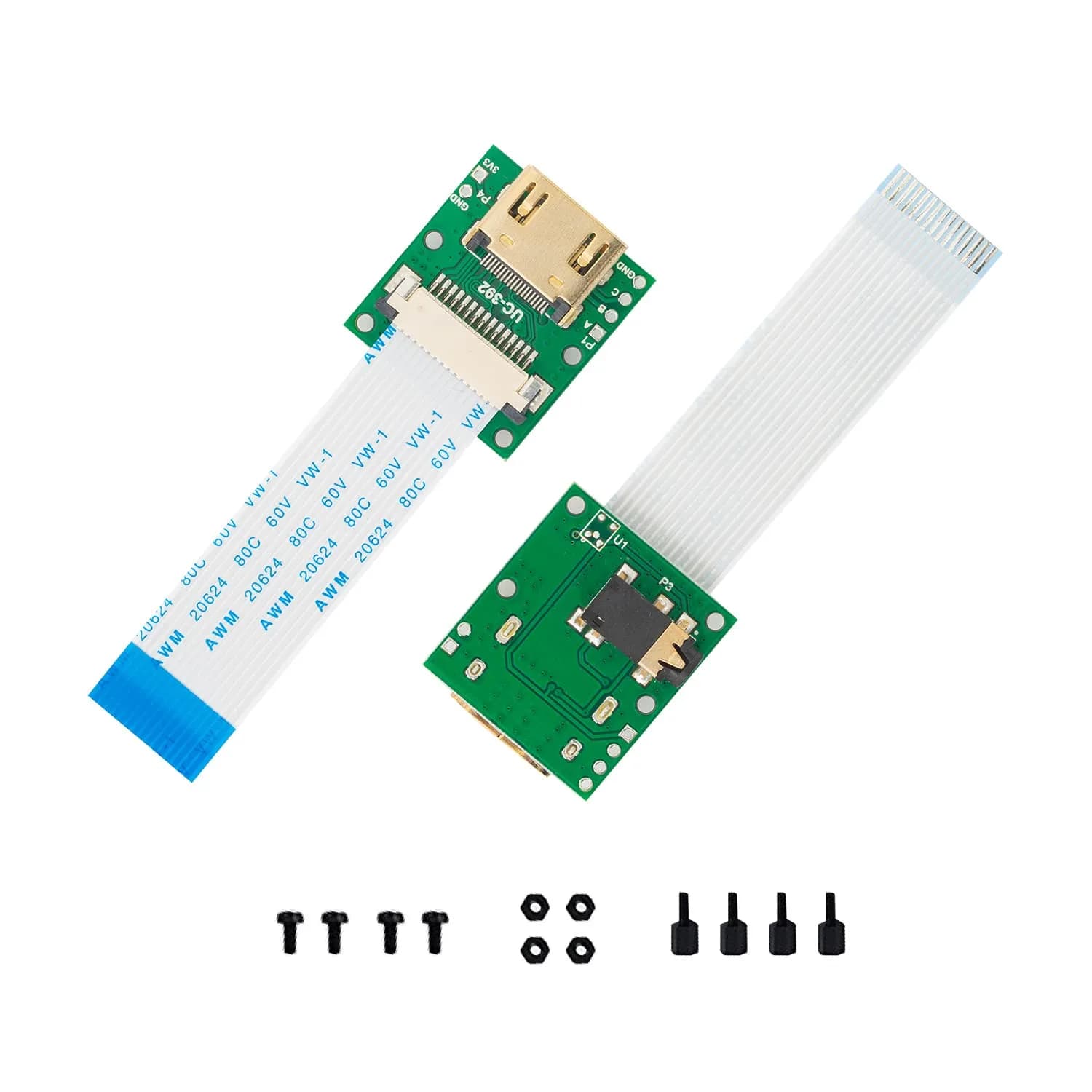 Arducam CSI to HDMI Extension Module with 15pin FPC Cable for Raspberry Pi Camera V3/V1/V2/HQ (Pack of 2, 10m Extension)