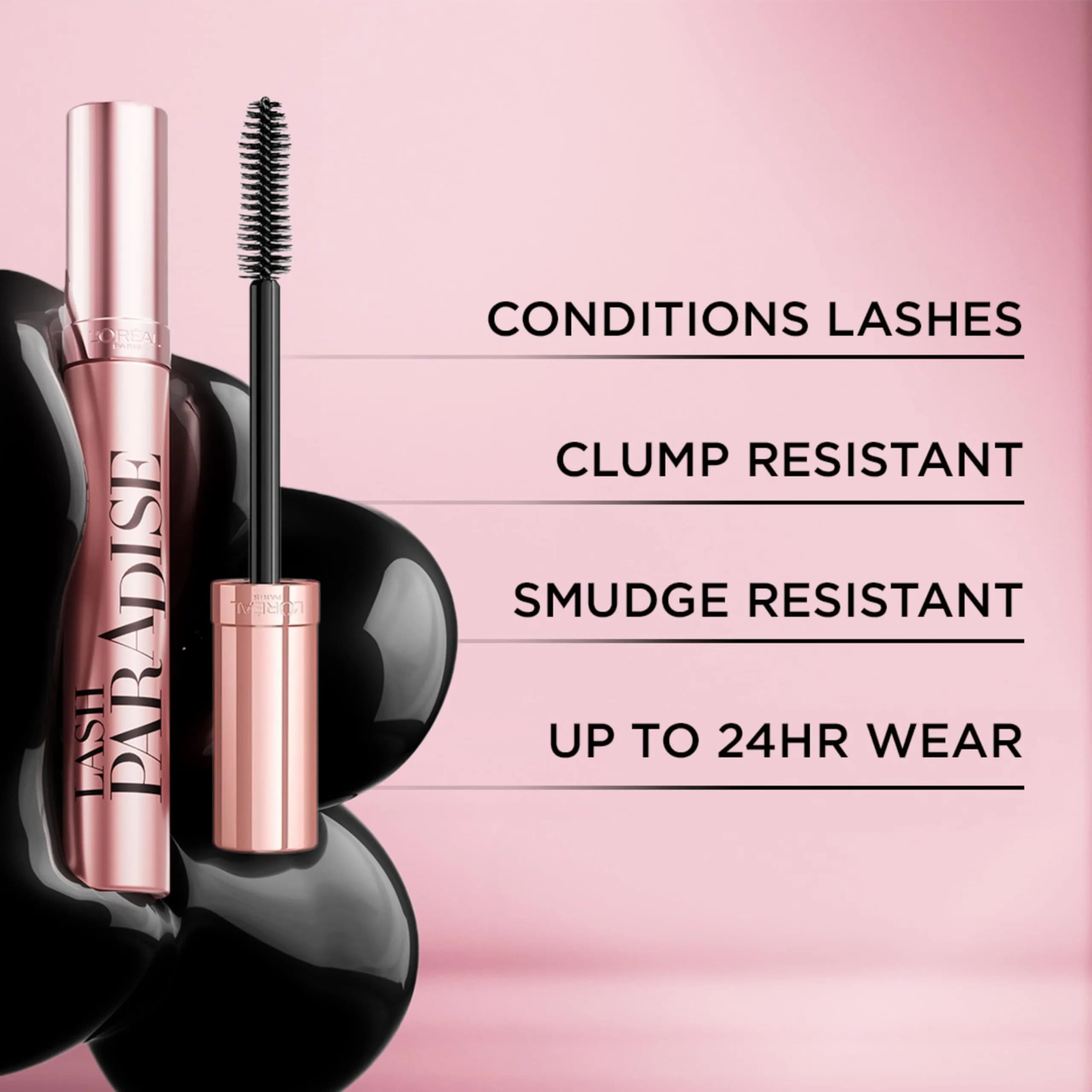 L'Oreal Paris Voluminous Lash Paradise Waterproof Mascara, Blackest Black, 8.3ml (0.25 Fl Oz) | Volumizing & Lengthening - view 6