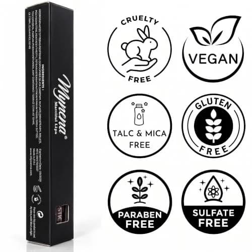 Mynena Jet Black Long Lasting Waterproof Matte Liquid Lipstick - Linda | Vegan, Transfer-Resistant, 0.22 Fl Oz thumbnail 8