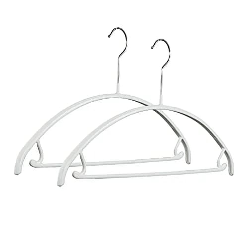MAWA Non Slip Metal Clothing Hanger, Model 42-U, Set of 2 | Space-Saving, Anti-Slip Support for Clothes thumbnail 1