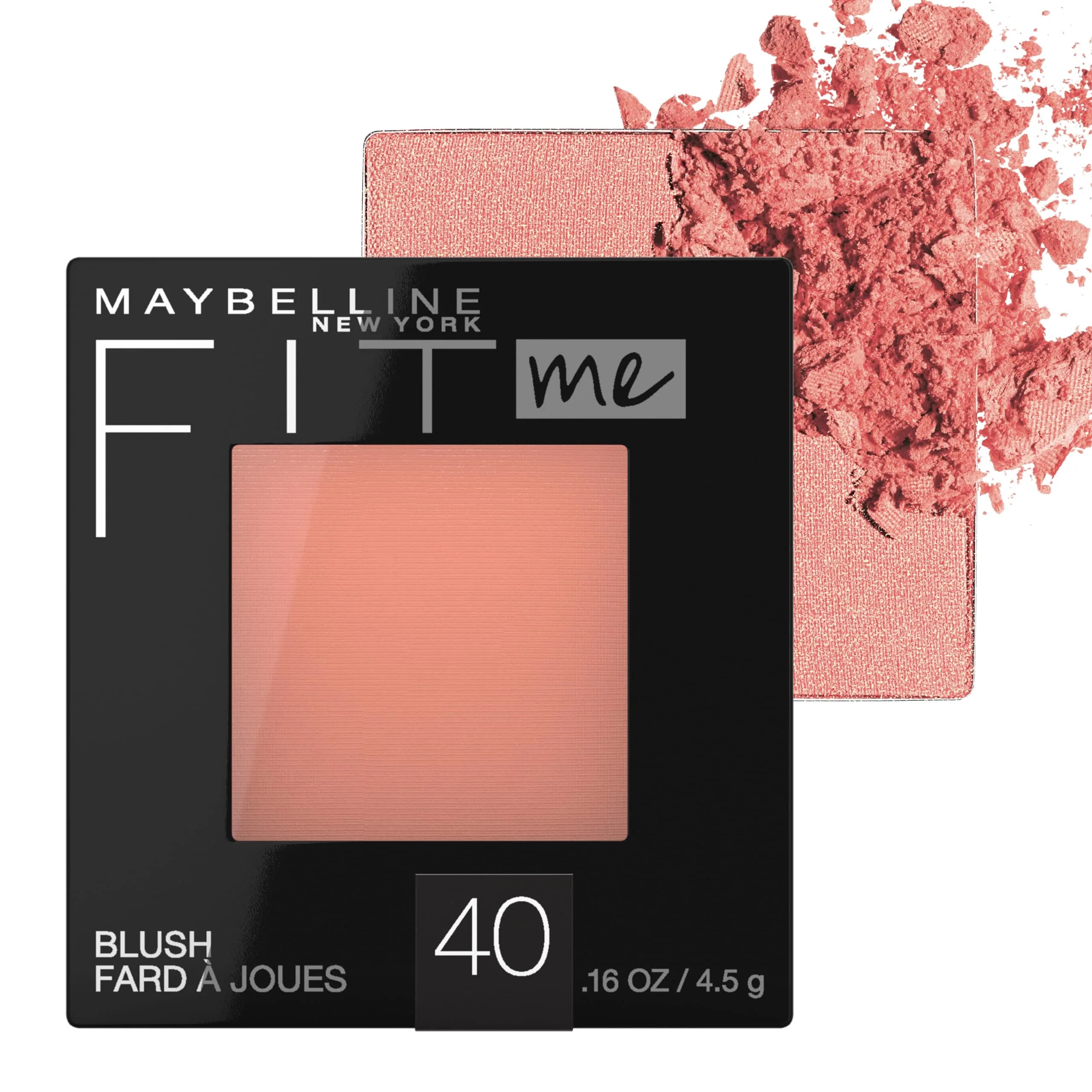 Maybelline Fit Me Blush, Peach, 0.16 oz (4.5 g) | Natural All-Day Color - main product image