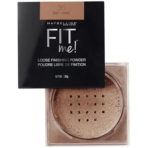 Maybelline Fit Me Loose Setting Powder, Deep Shade, 0.7 oz (20g) | Shine Control & Smooth Texture thumbnail 6