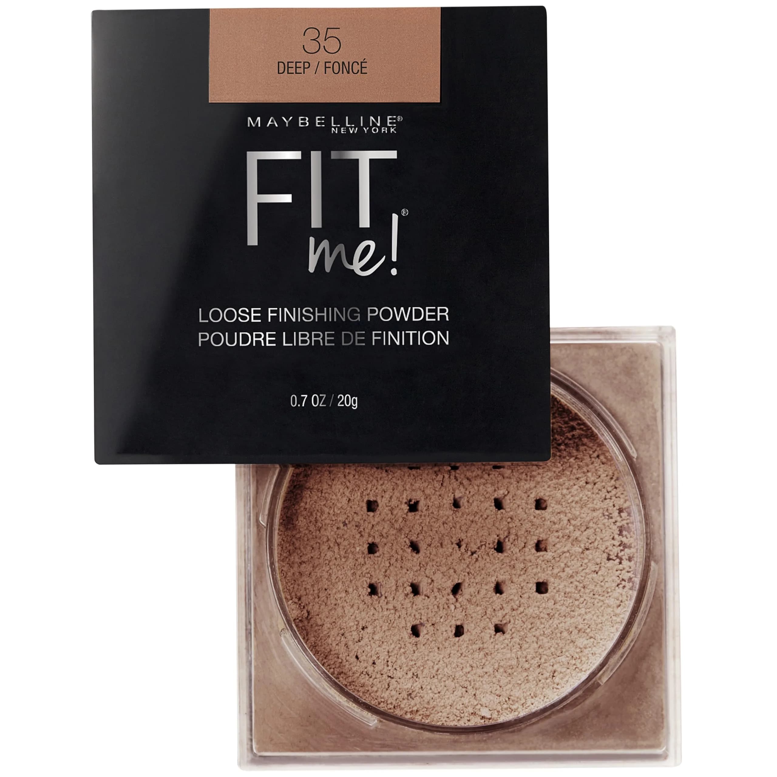 Maybelline Fit Me Loose Setting Powder, Deep Shade, 0.7 oz (20g) | Shine Control & Smooth Texture - view 6
