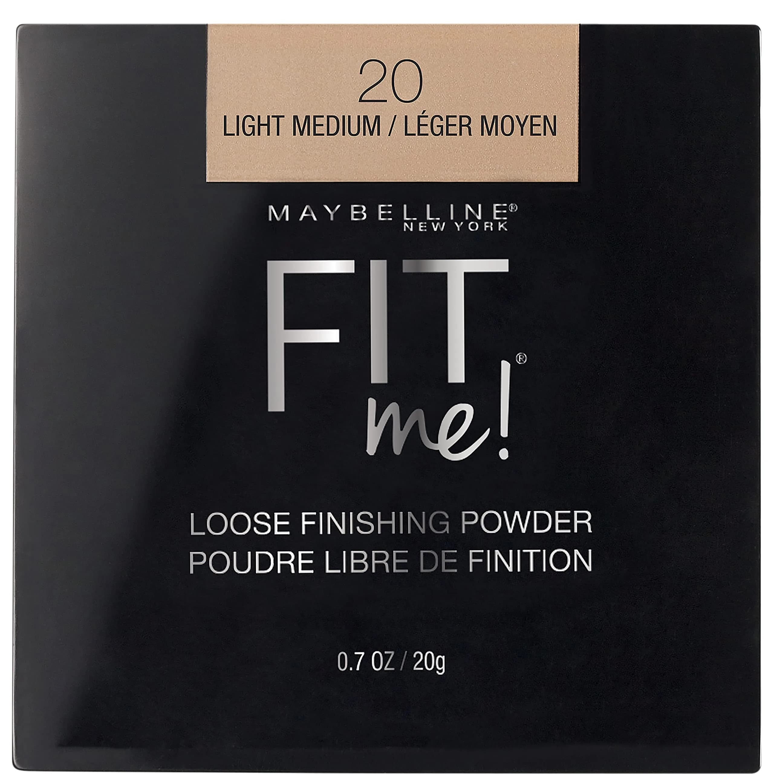 Maybelline Fit Me Loose Setting Powder Light Medium 0.7 Oz (20g) | Mineral-Based Shine Control - main product image