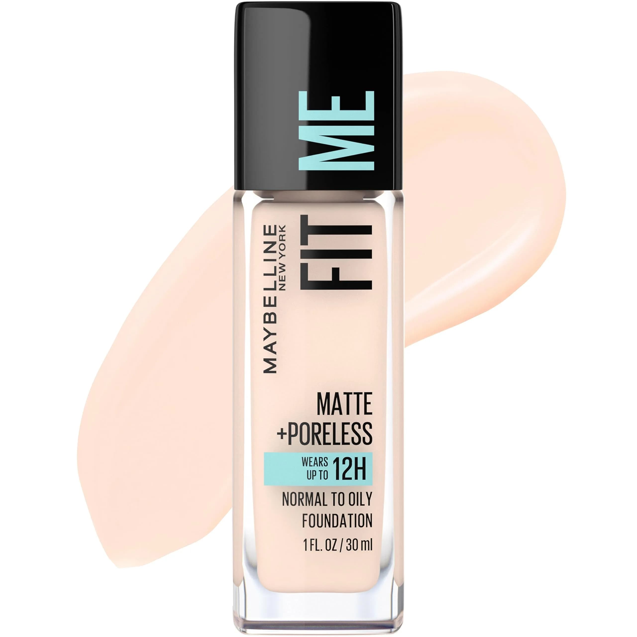 Maybelline Fit Me Matte + Poreless Liquid Foundation, 102 Fair Porcelain, 1 Fl Oz - main product image