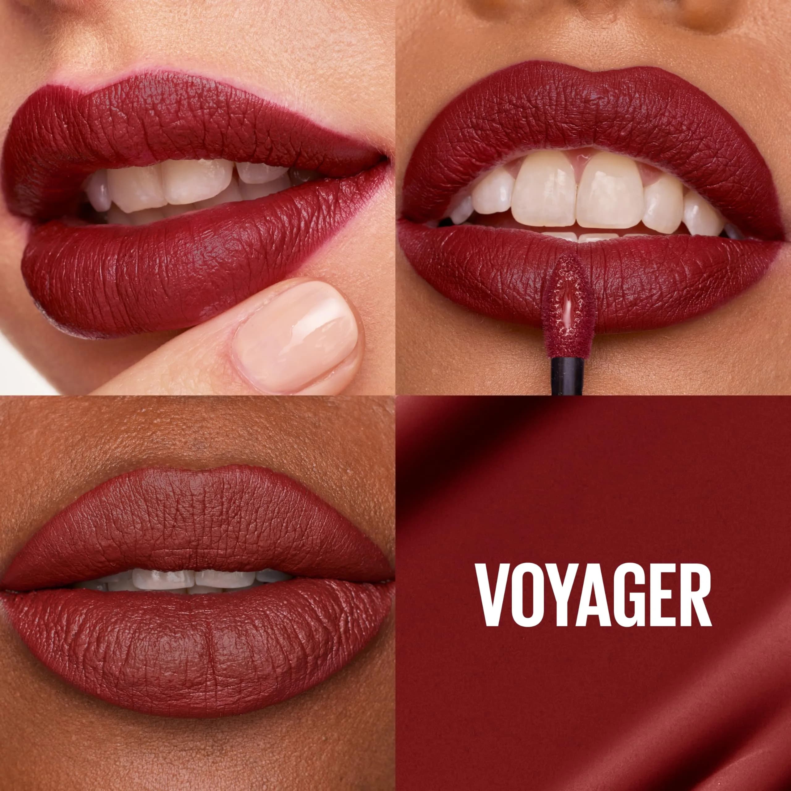 Maybelline Super Stay Matte Ink Voyager Deep Red Liquid Lip Color, 5ml | 16-Hour Transfer-Proof Matte thumbnail 2