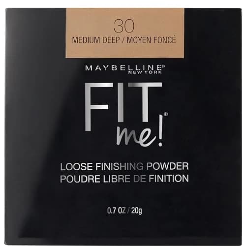 Maybelline Fit Me Loose Setting Powder, Medium Deep, 0.7 oz (20 g) | Mineral-Based Formula for Shine Control thumbnail 1