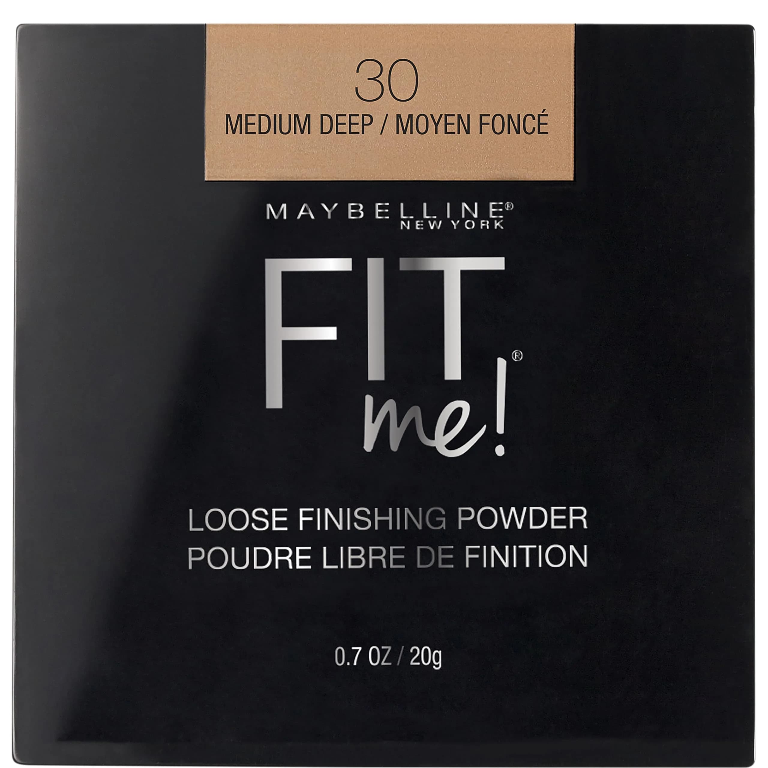 Maybelline Fit Me Loose Setting Powder, Medium Deep, 0.7 oz (20 g) | Mineral-Based Formula for Shine Control - main product image