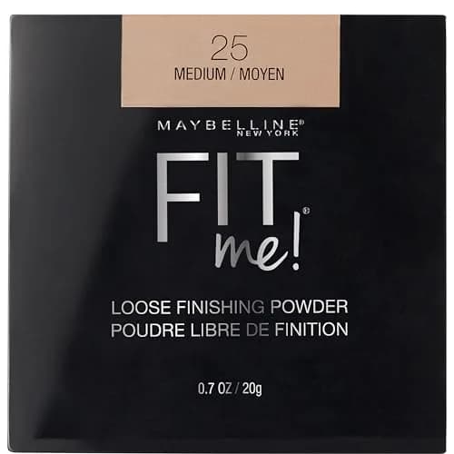 Maybelline Fit Me Loose Setting Powder, Medium, 0.7 Oz (19.8g) | Mineral-Based Formula, Shine Control thumbnail 1