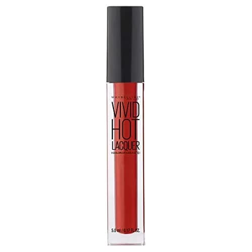 Maybelline Lip Gloss So Hot 0.17 Fl Oz | Vivid Lacquer Gloss with Full Coverage thumbnail 2