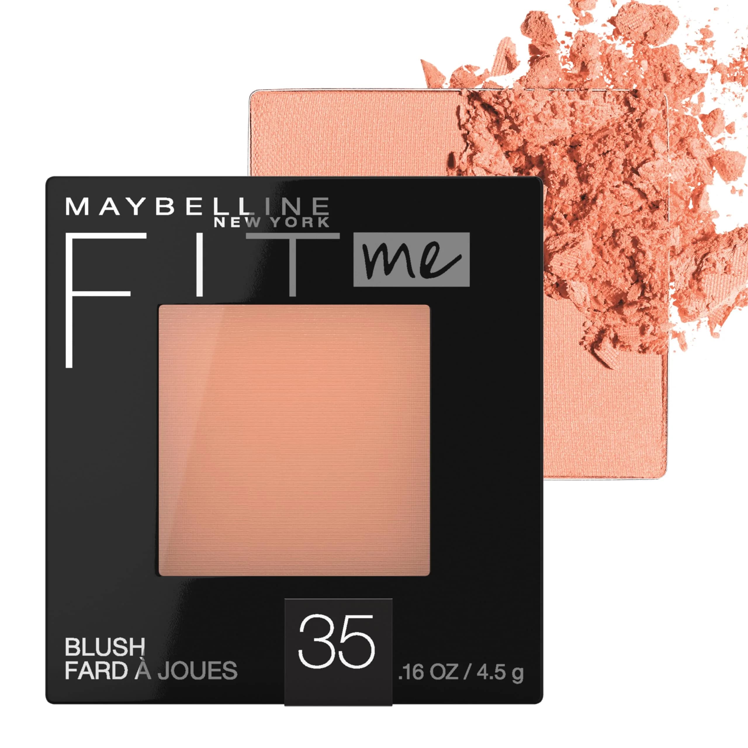 Maybelline Fit Me Blush, Coral Shade, Lightweight & Blendable Formula, 0.16 oz - main product image