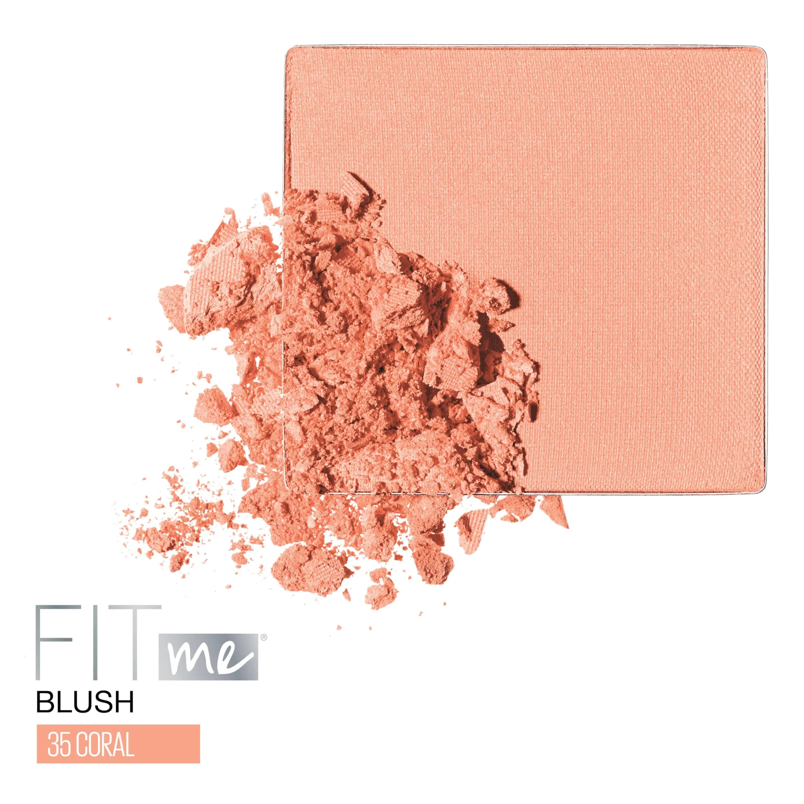 Maybelline Fit Me Blush, Coral Shade, Lightweight & Blendable Formula, 0.16 oz thumbnail 2