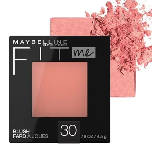 Maybelline Fit Me Blush, Rose, 0.16 oz (4.5 g) | Natural All-Day Colour for a Healthy Glow - main product image