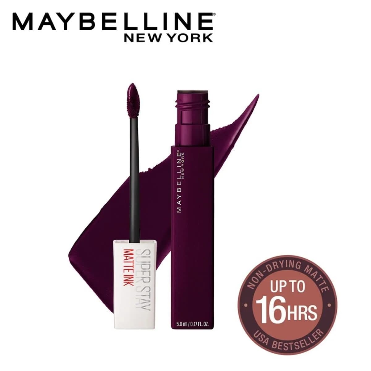 Maybelline Super Stay Matte Ink Liquid Lipstick - Escapist (0.17 Fl Oz) - Intense Red Matte thumbnail 2