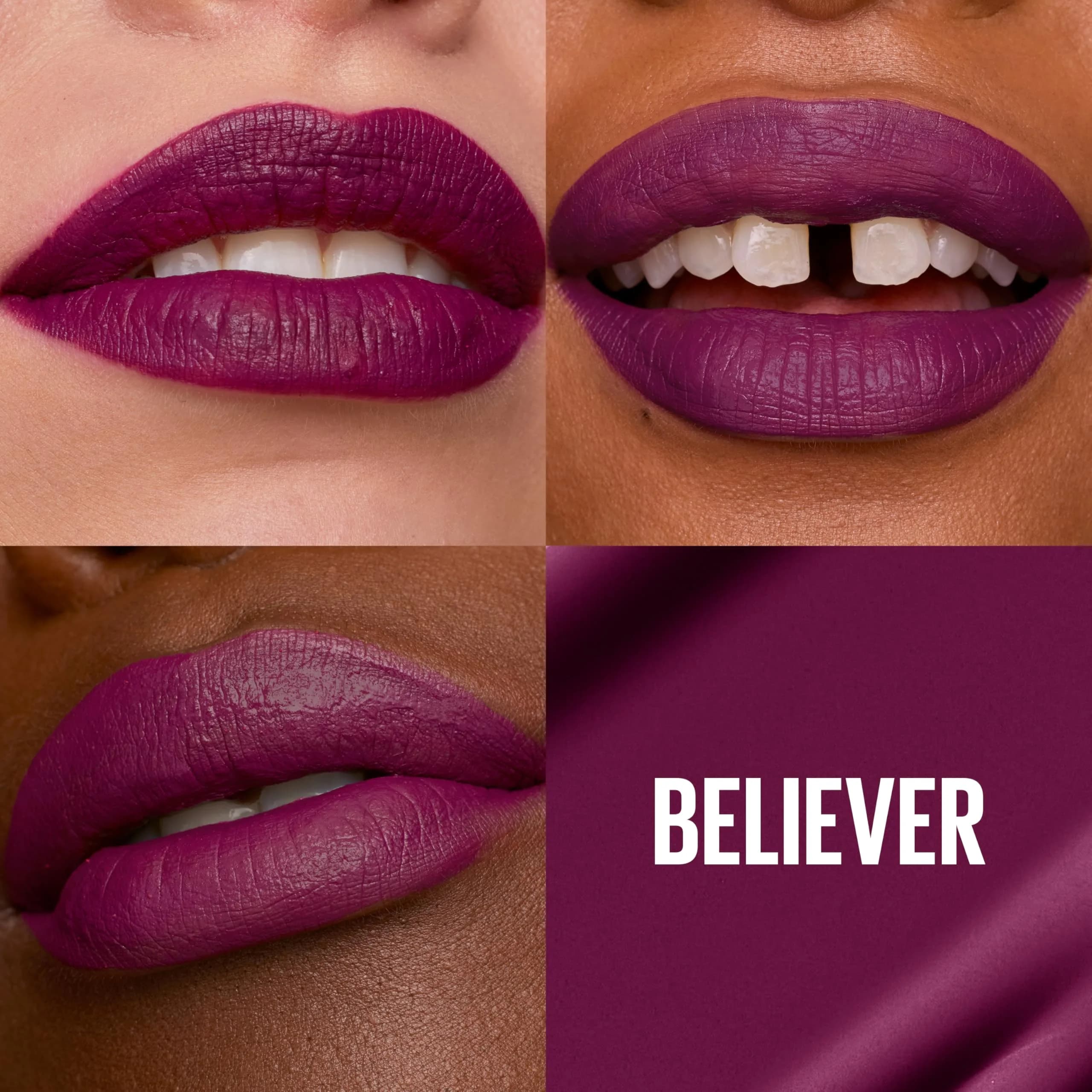 Maybelline Super Stay Matte Ink Believer Deep Plum Liquid Lipstick, 16-Hour Transfer-Proof thumbnail 2