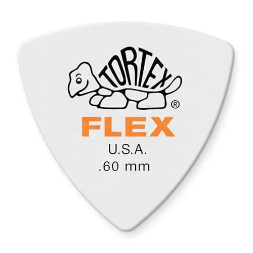 Jim Dunlop Tortex Flex Triangle Pick 0.60mm (72 Pack) | USA-Sourced Guitar Plectrums for Rhythm & Lead thumbnail 1