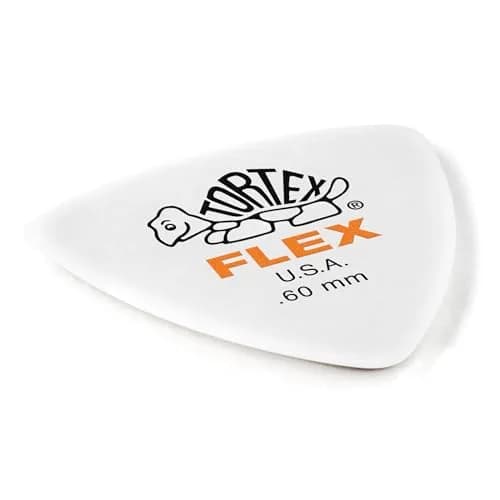 Jim Dunlop Tortex Flex Triangle Pick 0.60mm (72 Pack) | USA-Sourced Guitar Plectrums for Rhythm & Lead thumbnail 2