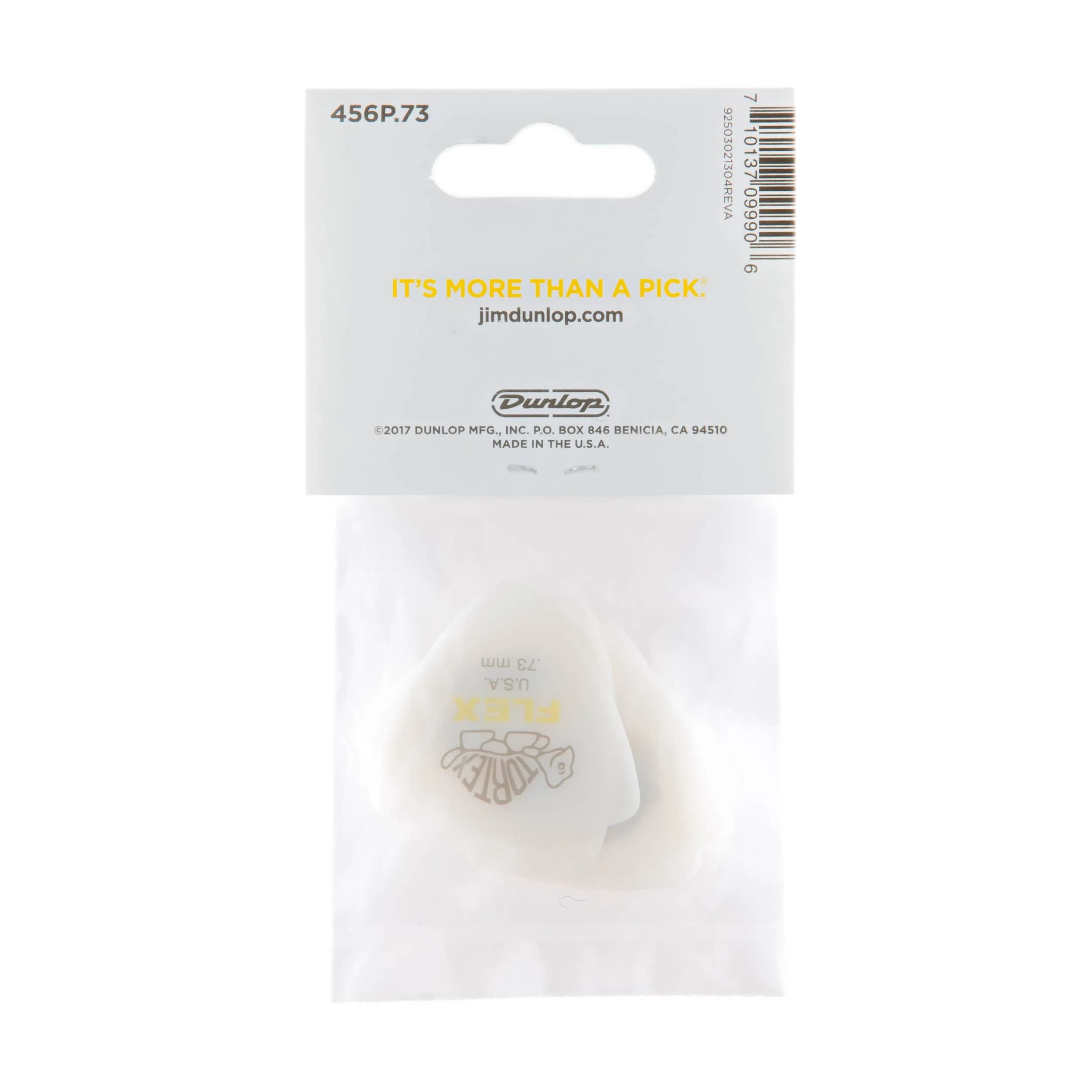 Jim Dunlop Tortex Flex Triangle Pick 0.73mm (6 Pack) | USA-Made Delrin for Snappy Attack - view 5