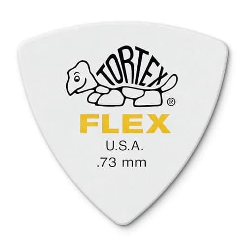 Jim Dunlop Tortex Flex Triangle Pick 0.73mm (6 Pack) | USA-Made Delrin for Snappy Attack thumbnail 1