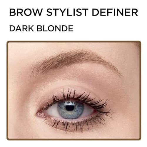 L'Oreal Paris Makeup Brow Stylist Definer Waterproof Eyebrow Pencil, Dark Blonde 0.003 Ounce (Pack of 1) | Ultra-Fine Tip for Natural Brows thumbnail 4