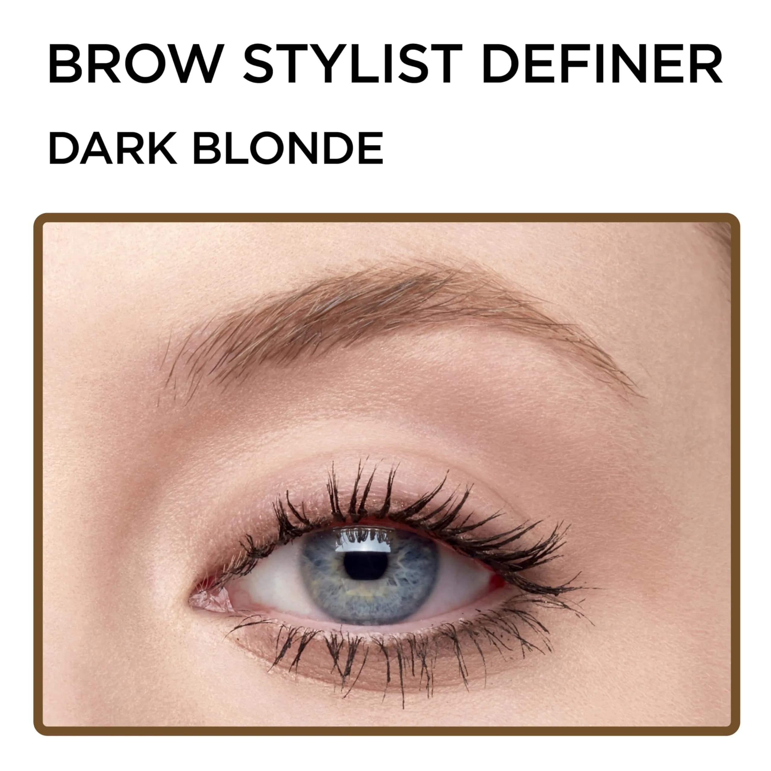 L'Oreal Paris Makeup Brow Stylist Definer Waterproof Eyebrow Pencil, Dark Blonde 0.003 Ounce (Pack of 1) | Ultra-Fine Tip for Natural Brows - view 4