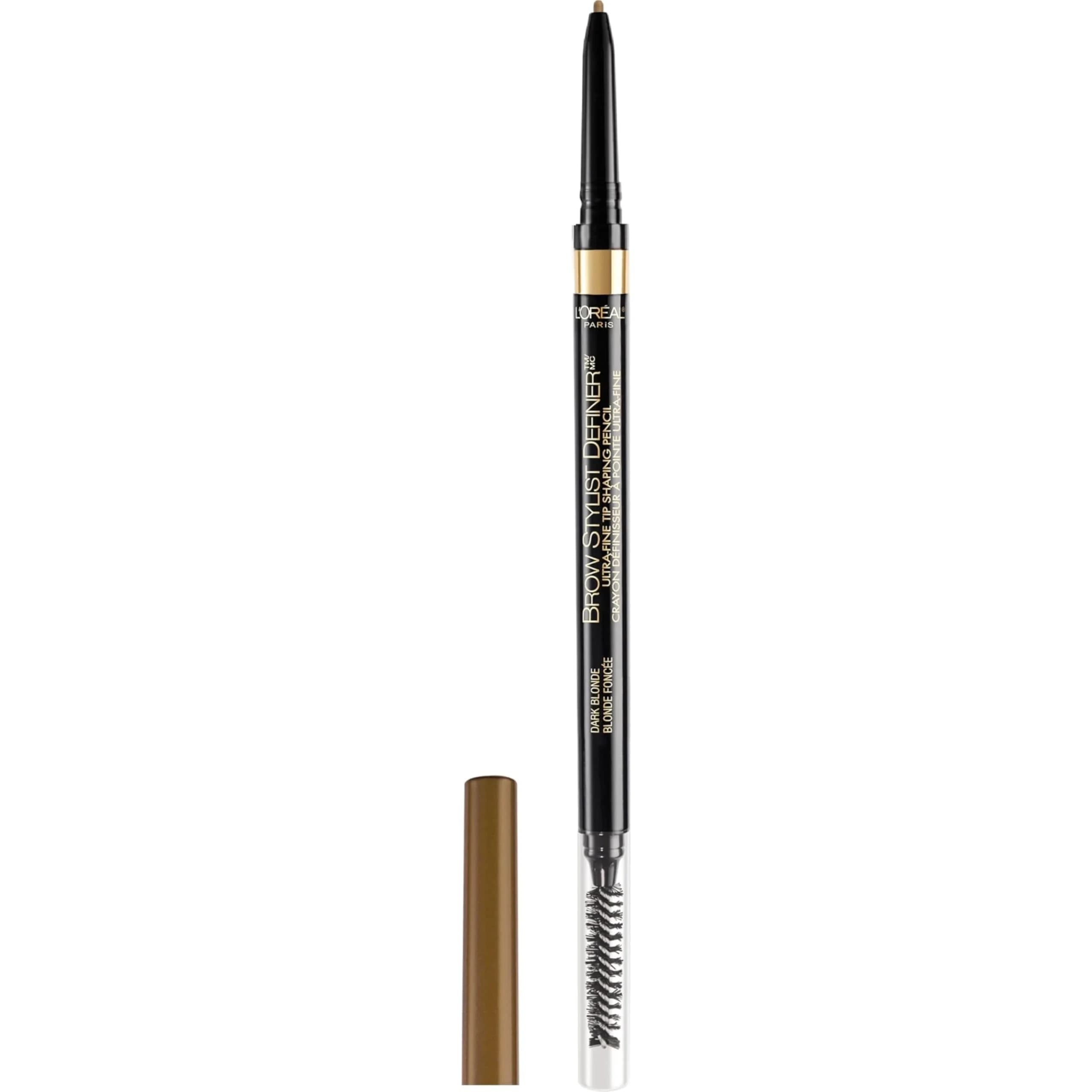 L'Oreal Paris Makeup Brow Stylist Definer Waterproof Eyebrow Pencil, Dark Blonde 0.003 Ounce (Pack of 1) | Ultra-Fine Tip for Natural Brows