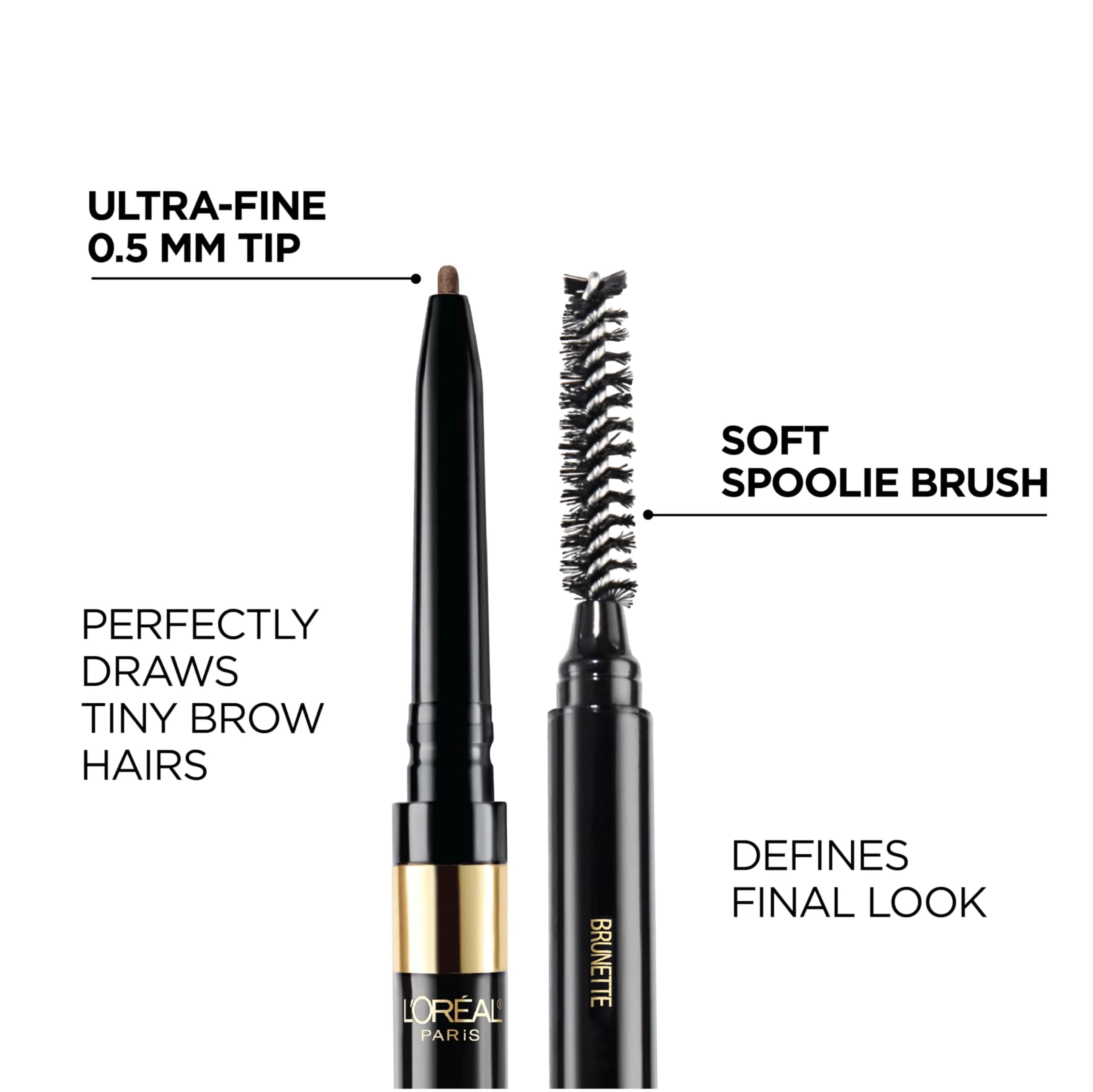 L'Oreal Paris Makeup Brow Stylist Definer Waterproof Eyebrow Pencil, Dark Blonde 0.003 Ounce (Pack of 1) | Ultra-Fine Tip for Natural Brows - view 3