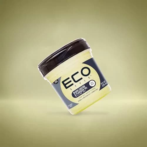 Eco Style Black Castor and Flaxseed Oil Styling Gel 236ml (8 oz) | Nourishes Hair & Promotes Healthy Scalp thumbnail 3