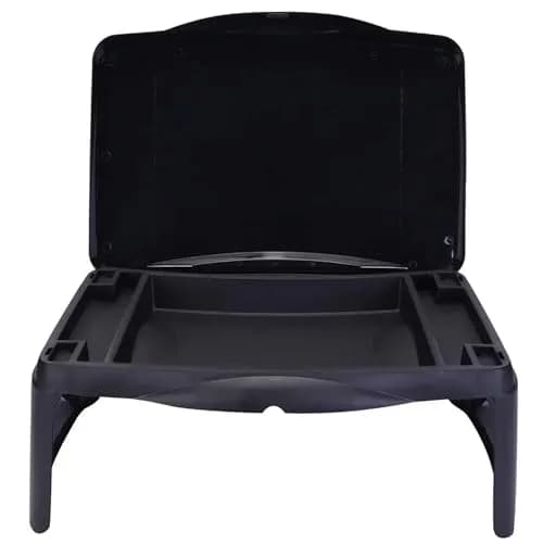 Keskov Folding Black Lap Desk with Storage 17x11 | Portable Kids & School Desk thumbnail 1