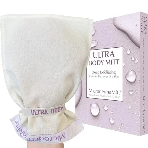 MicrodermaMitt ULTRA Deep Exfoliating Mitt | Keratosis Pilaris & Strawberry Skin Treatment (70-120 chars) thumbnail 1