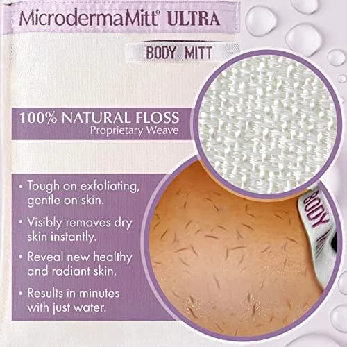 MicrodermaMitt ULTRA Deep Exfoliating Mitt | Keratosis Pilaris & Strawberry Skin Treatment (70-120 chars) thumbnail 2