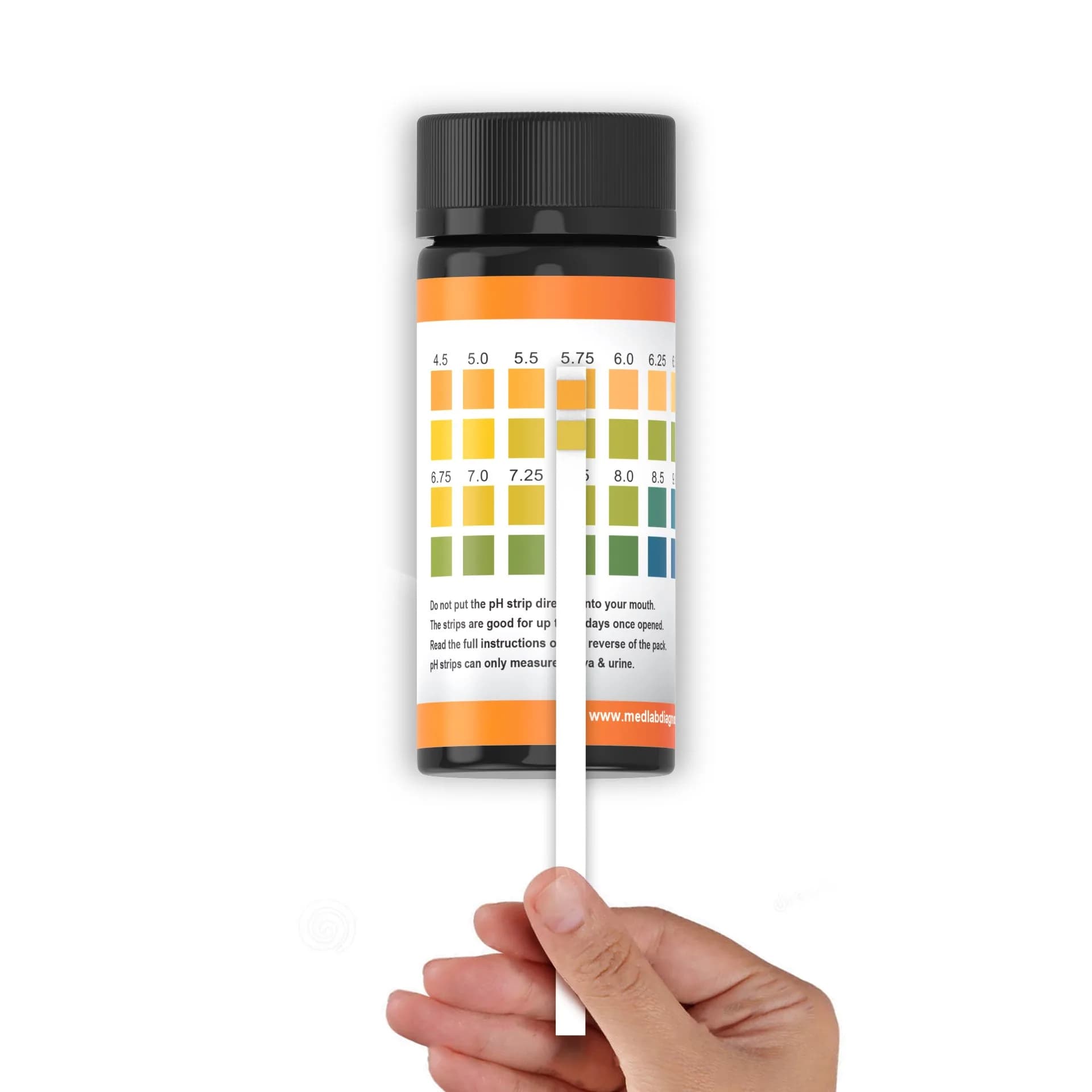 Med Lab Diagnostics 200 pH Test Strips 4.5–9.0 for Urine and Saliva Body pH Testing | Accurate Home Health Monitoring - view 7