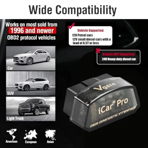 Vgate iCar Pro Bluetooth 4.0 OBD2 Scanner | Works with iOS/Android & PC thumbnail 3