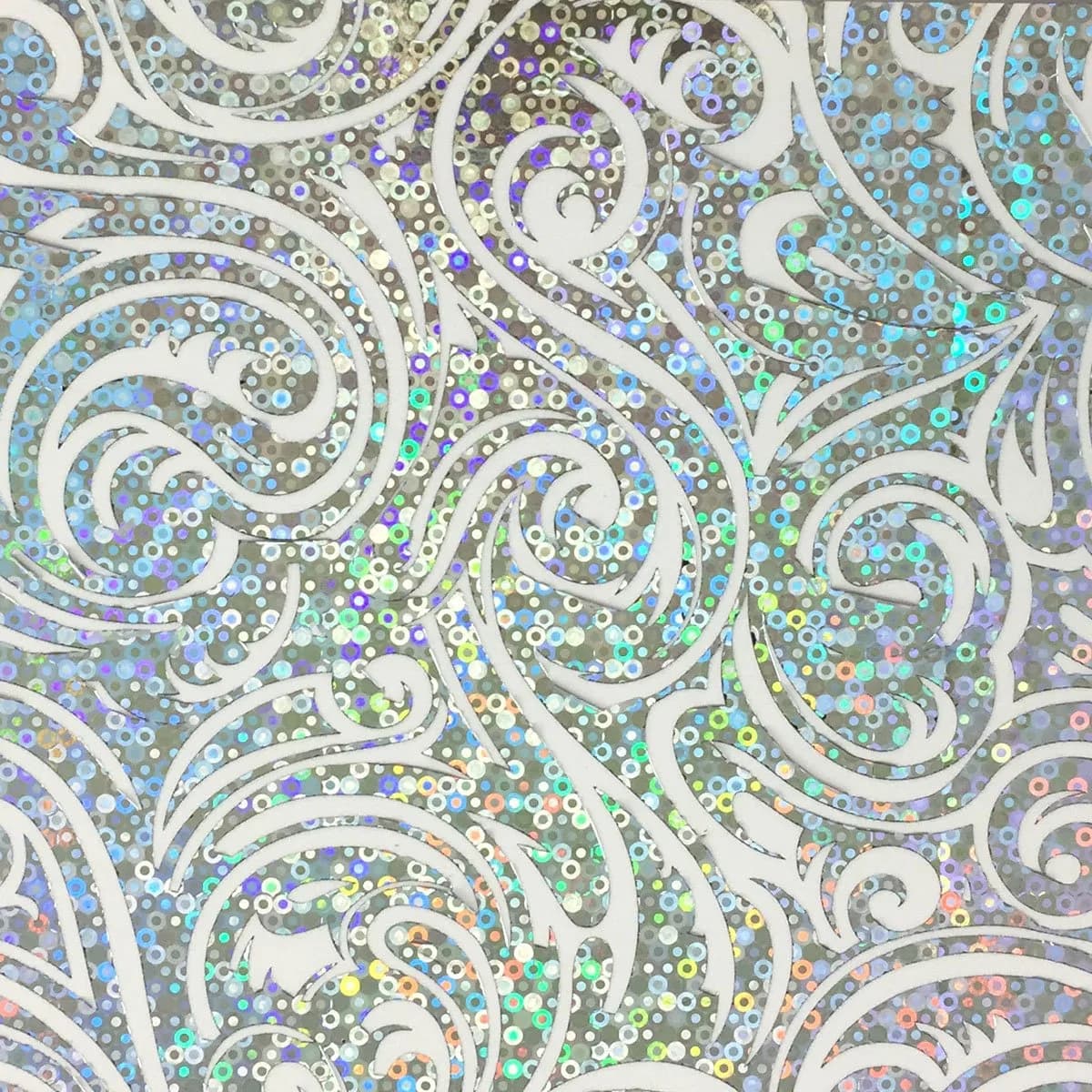 Gina K Designs Fancy Foils Silver Sequins 6" x 8" Sheets (12 Count) | Toner-Reactive & Textile Foil for Instant Shine - view 3