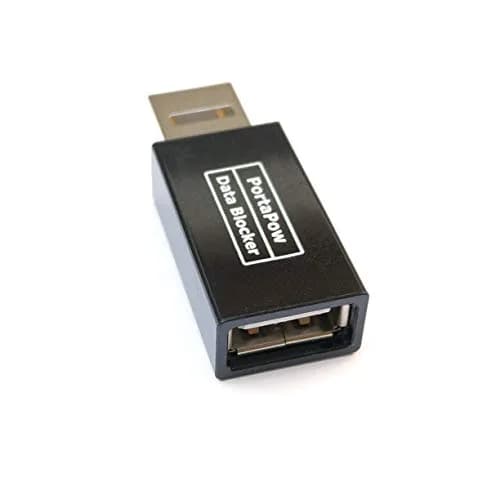 PortaPow USB Data Blocker 2-Pack Black | Protects Against Juice Jacking thumbnail 2