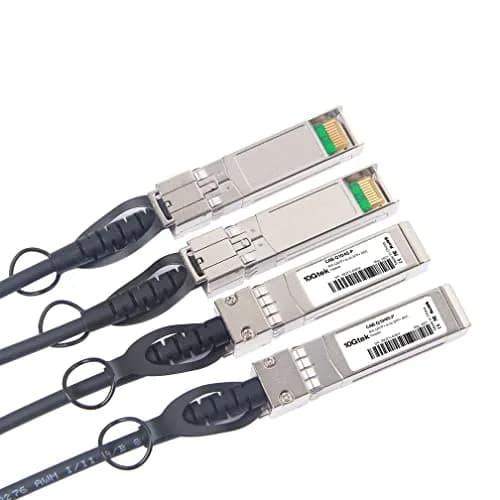 10Gtek 40G QSFP+ to 4xSFP+ Breakout DAC Cable 0.5m | Cisco Compatible Copper Twinax thumbnail 4
