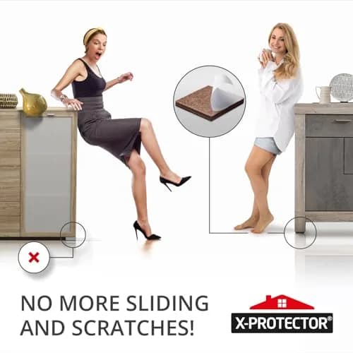 X-Protector Non Slip Furniture Pads – 12 Premium Grippers 7.6cm (3") | Protects Floors from Scratches & Sliding thumbnail 6