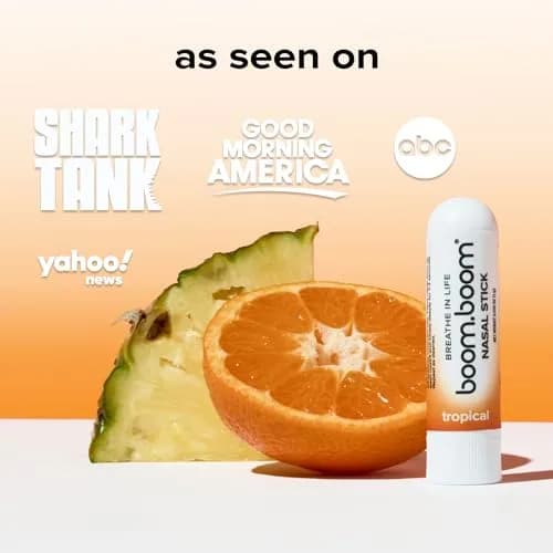 BoomBoom Tropical Nasal Inhaler Stick 3-Pack | Vapor Flow Technology for Clear Breathing thumbnail 6