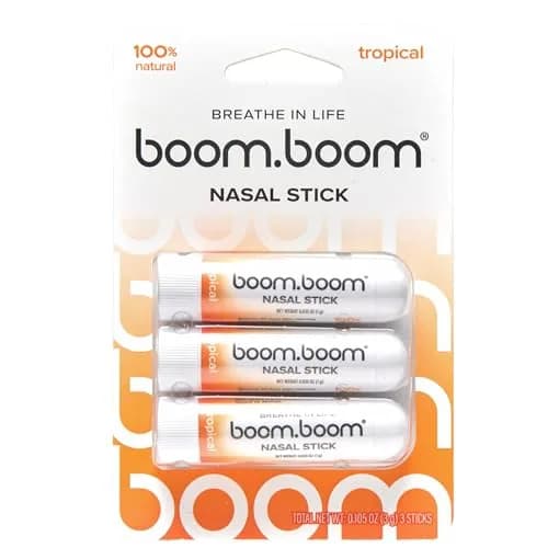 BoomBoom Tropical Nasal Inhaler Stick 3-Pack | Vapor Flow Technology for Clear Breathing thumbnail 1