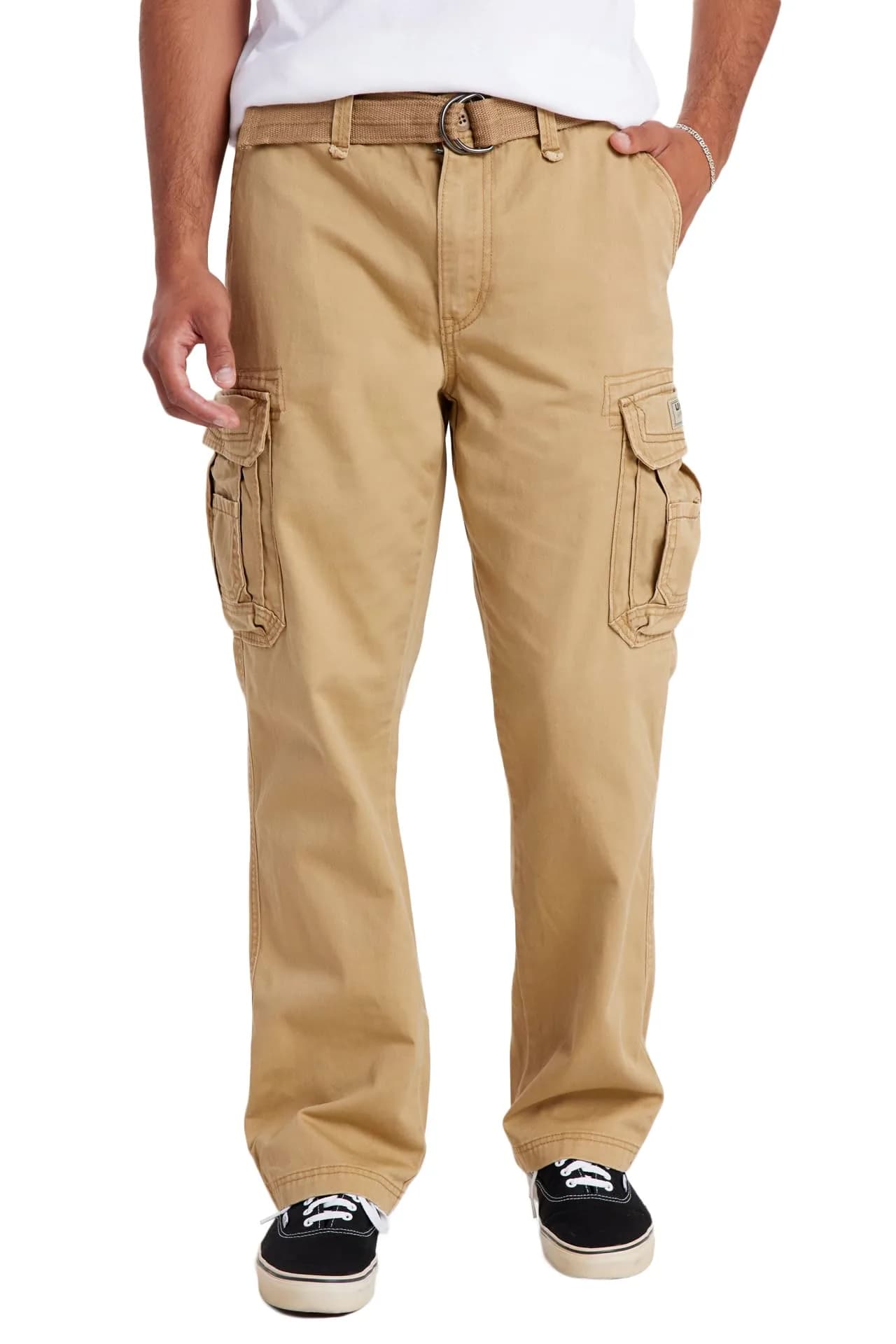 UNIONBAY Cargo Pants for Men - Relaxed Fit, Mid Rise, 48W x 32L, Rye | Casual Military Style